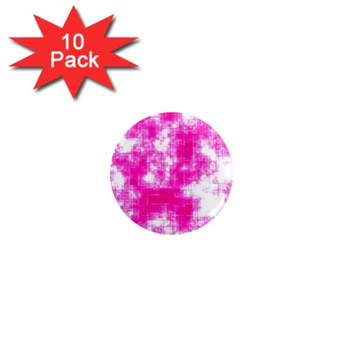 Pink Grunge 1  Mini Magnet (10 pack)  from UrbanLoad.com Front