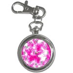 Pink Grunge Key Chain Watch