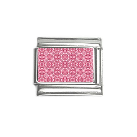 Pink and white background Italian Charm (9mm) from UrbanLoad.com Front