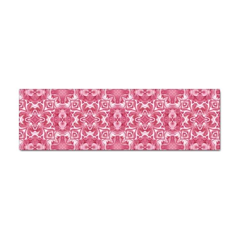 Pink and white background Sticker (Bumper) from UrbanLoad.com Front