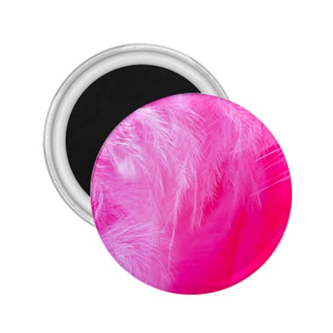 Pink Feather 2.25  Magnet from UrbanLoad.com Front