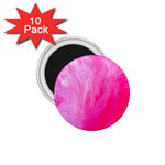 Pink Feather 1.75  Magnet (10 pack) 