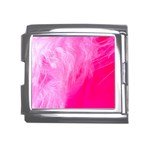 Pink Feather Mega Link Italian Charm (18mm)