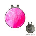 Pink Feather Golf Ball Marker Hat Clip