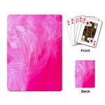 Pink Feather Playing Cards Single Design