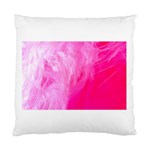 Pink Feather Cushion Case (One Side)