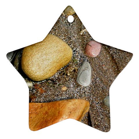 Pebbles on the beach Ornament (Star) from UrbanLoad.com Front