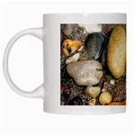 Pebbles on the beach White Mug