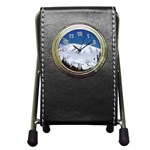 Mount Rainier Pen Holder Desk Clock