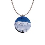Mount Rainier 1  Button Necklace