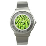 Microfibre cloth Stainless Steel Watch