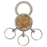 Linen Seeds 3-Ring Key Chain