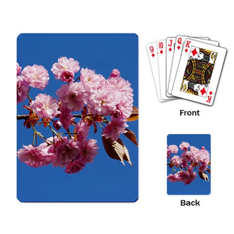 Japanese flowering cherry Playing Cards Single Design from UrbanLoad.com Back