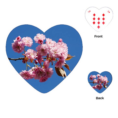 Japanese flowering cherry Playing Cards (Heart) from UrbanLoad.com Front