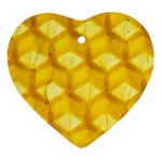 Honeycomb macro Ornament (Heart)