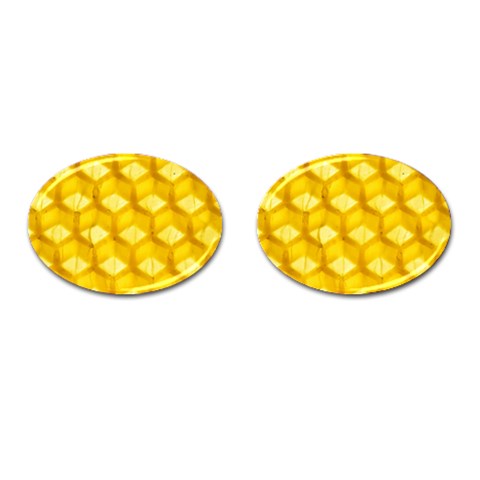 Honeycomb macro Cufflinks (Oval) from UrbanLoad.com Front(Pair)