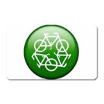 Green recycle symbol Magnet (Rectangular)