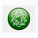 Green recycle symbol Glasses Cloth (Small)