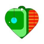 Golfers Dream Dog Tag Heart (One Side)