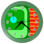 Golfers Dream Color Wall Clock