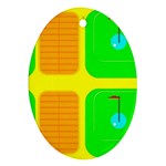 Golf Course Ornament (Oval)