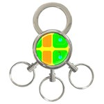 Golf Course 3-Ring Key Chain