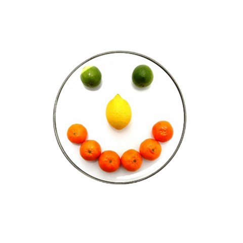 Fruit smile Hat Clip Ball Marker from UrbanLoad.com Front