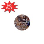 Flowers on the wall 1  Mini Button (100 pack) 