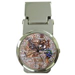 Flowers on the wall Money Clip Watch