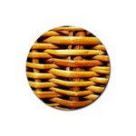 Basket Up Close Rubber Coaster (Round)