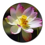 Lotus Flower Long   Round Mousepad