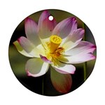 Lotus Flower Long   Ornament (Round)