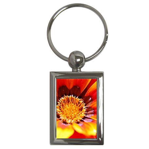 Annual Zinnia Flower   Key Chain (Rectangle) from UrbanLoad.com Front