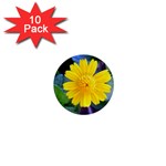 A Yellow Flower  1  Mini Button (10 pack) 