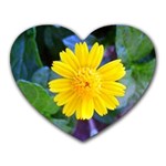 A Yellow Flower  Mousepad (Heart)