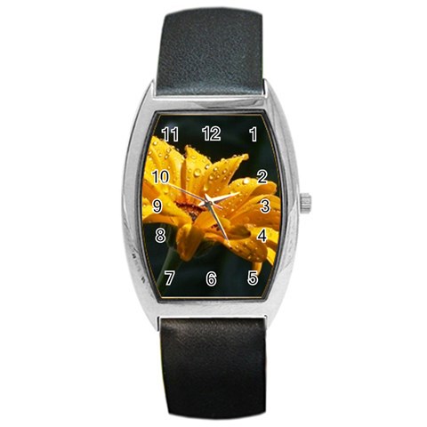 Yellow Orange   Barrel Style Metal Watch from UrbanLoad.com Front