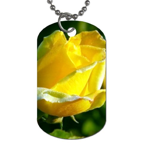 Yellow Rose  Dog Tag (One Side) from UrbanLoad.com Front