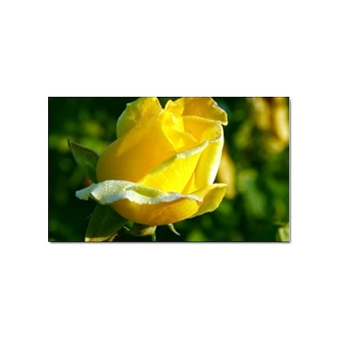 Yellow Rose  Sticker Rectangular (10 pack) from UrbanLoad.com Front