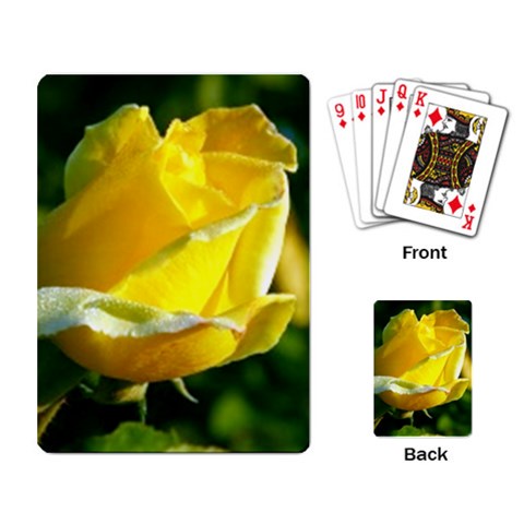 Yellow Rose  Playing Cards Single Design from UrbanLoad.com Back