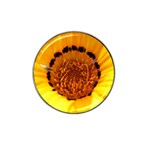Yellow of Gazania Flower  Hat Clip Ball Marker (10 pack)