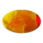 Yellow Flower Front  Magnet (Oval)