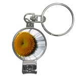 Yellow Daisy Detail  Nail Clippers Key Chain