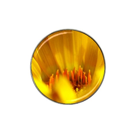 Yellow Color Flower   Hat Clip Ball Marker (10 pack) from UrbanLoad.com Front