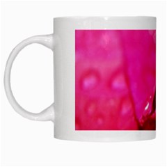 Wet Pink Rose  White Mug from UrbanLoad.com Left