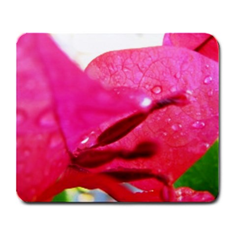Wet Pink Rose  Large Mousepad from UrbanLoad.com Front