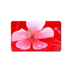 Water and Pink Flower  Magnet (Name Card)