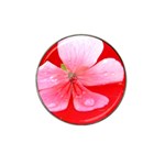 Water and Pink Flower  Hat Clip Ball Marker