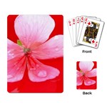 Water and Pink Flower  Playing Cards Single Design