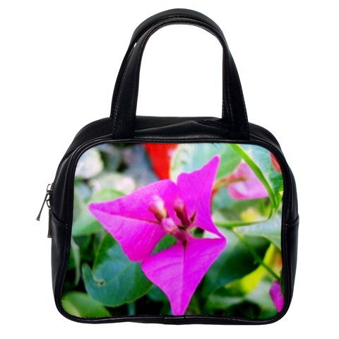 Trangle Flower  Classic Handbag (One Side) from UrbanLoad.com Front