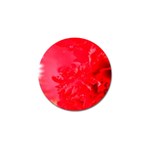 The Red Flower 5  Golf Ball Marker